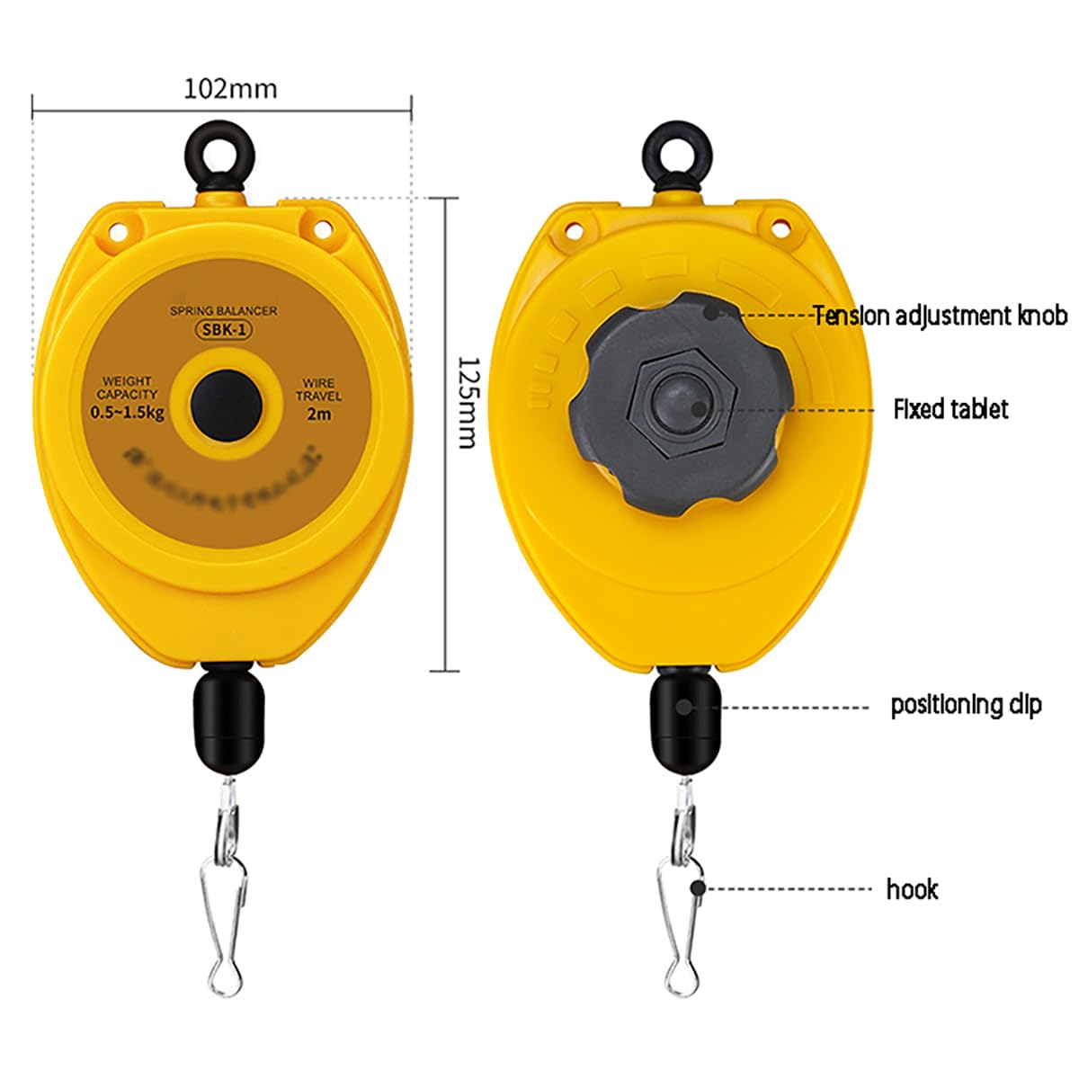 Amazon.co.jp: 工業用スプリングバランサー調節可能なケーブル